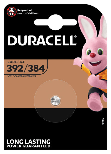 Duracell - Batterij knoopcel 1x392/384 alkaline Ø7,9mm 1,5V-45mAh | 10 stuks