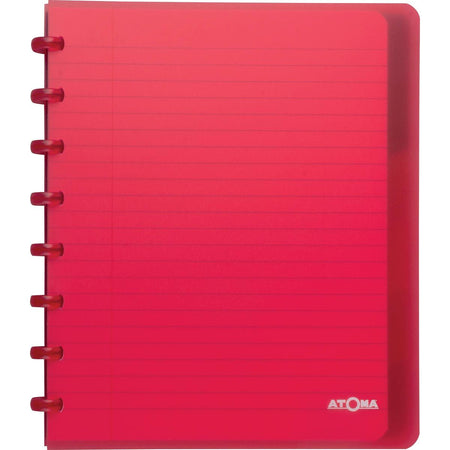 Atoma - Trendy notebook, ft A5+, 120 pages, ruled, with 6 tabs, in assorted colors