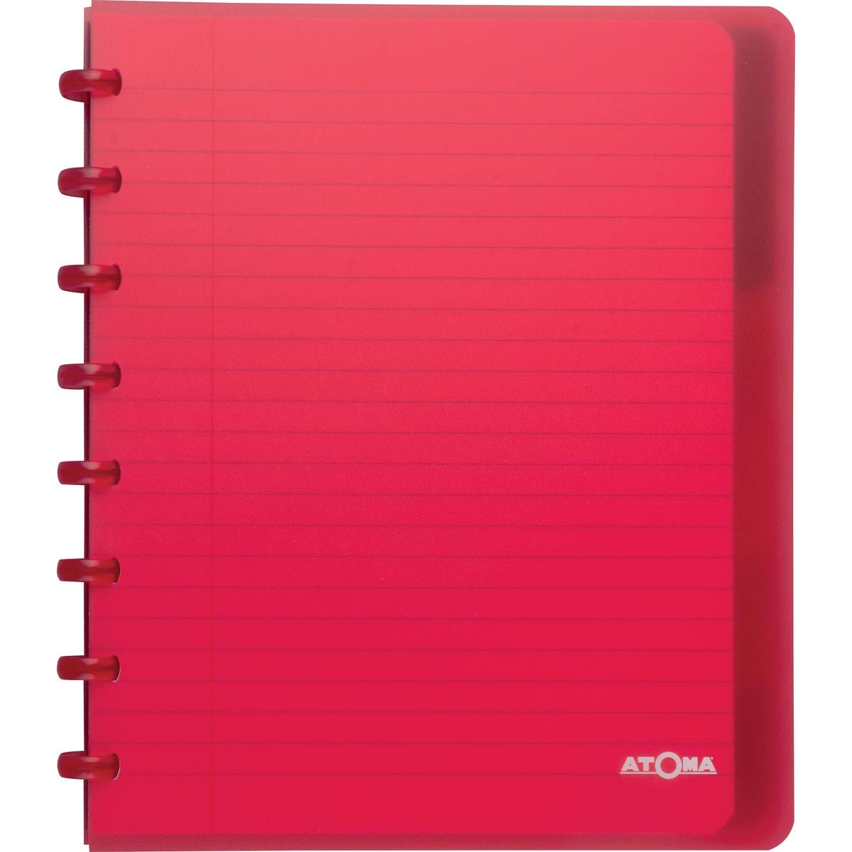 Atoma -  Trendy schrift, ft A5+, 120 bladzijden, gelijnd, met 6 tabbladen, in geassorteerde kleuren