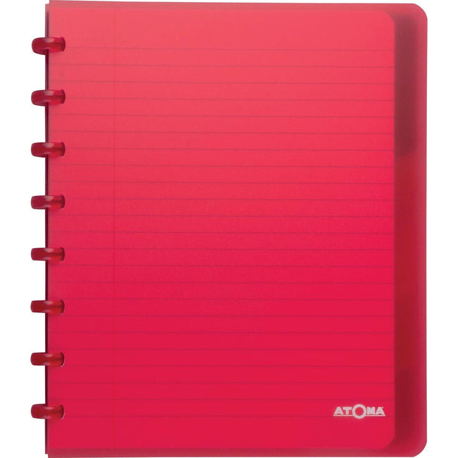 Atoma - Cuaderno Trendy, tamaño A5+, 120 páginas, rayado, con 6 pestañas, en colores surtidos