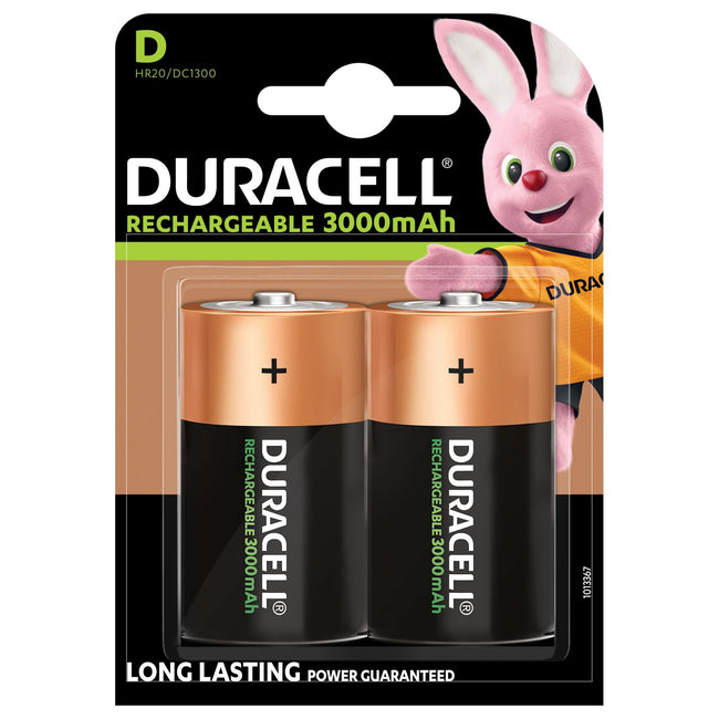 Duracell - Battery rechargeable 2xD 3000mAh Plus