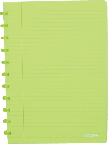 Atoma - Quaderno linea A4 144 pagine 90gr PP trasparente assortiti