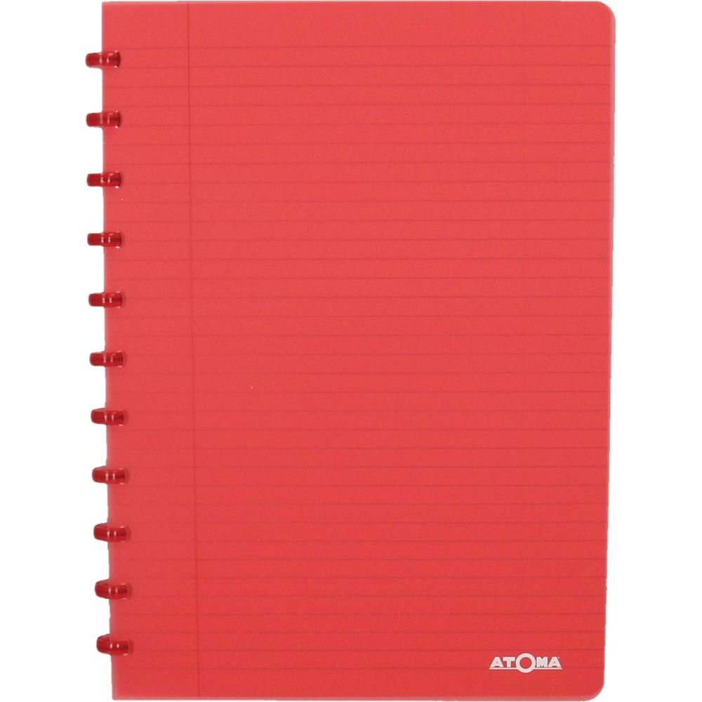 Atoma - Quaderno linea A4 144 pagine 90gr PP trasparente assortiti
