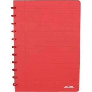 Atoma - Quaderno linea A4 144 pagine 90gr PP trasparente assortiti