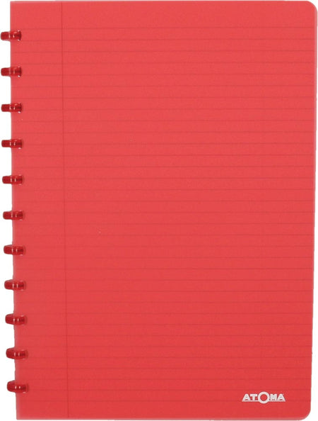 Atoma - Quaderno linea A4 144 pagine 90gr PP trasparente assortiti