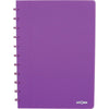 Atoma - Carnet A4 ligne 144 pages 90gr PP transparent assorti
