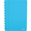 Atoma - Carnet A4 ligne 144 pages 90gr PP transparent assorti