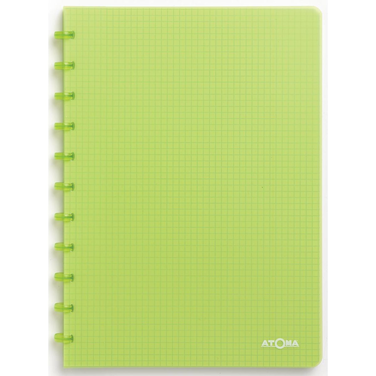 Atoma - Notebook A4 diamond 5x5mm 144 pages 90gr PP transparent assorted
