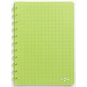 Atoma - Notebook A4 diamond 5x5mm 144 pages 90gr PP transparent assorted