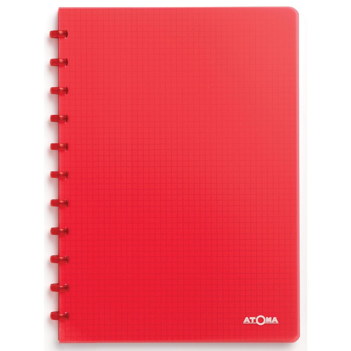 Atoma - Notebook A4 diamond 5x5mm 144 pages 90gr PP transparent assorted