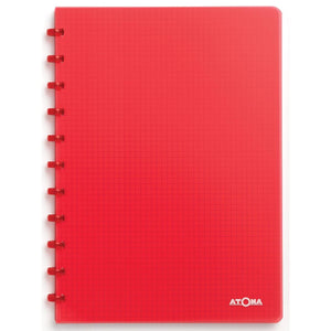 Atoma - Notebook A4 diamond 5x5mm 144 pages 90gr PP transparent assorted