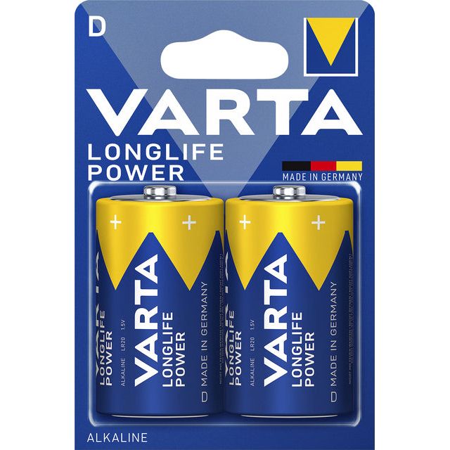 Varta - Batterie Mono D | Blasen Sie ein 2 Stück | 10 Stück