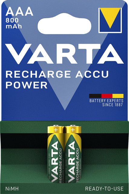 Varta -  Batterij oplaadbaar 2x aaa 800mah