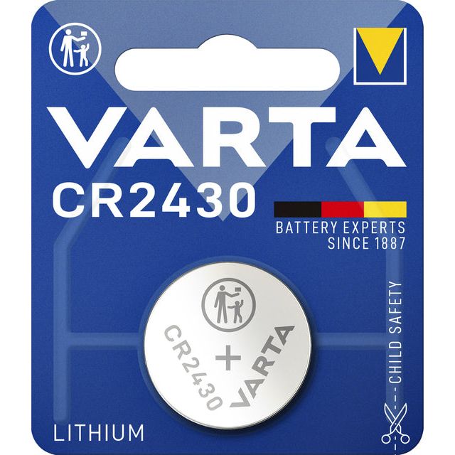 Varta - Batterij knoopcel CR2430 lithium blister à 1stuk | 10 stuks