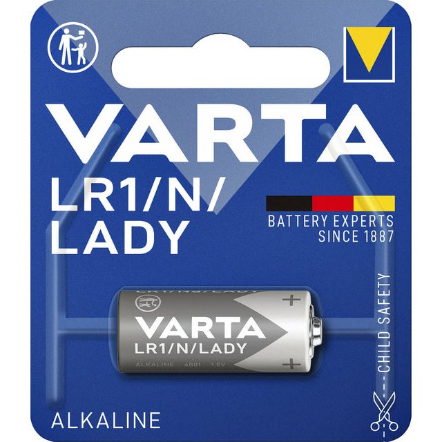 Varta - Batterie 4001 LR1 Lady N Alkaline | Blasen Sie ein 1 Stück