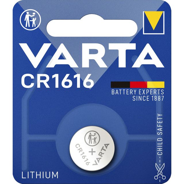 Varta - Batterij knoopcel CR1616 lithium blister à 1stuk