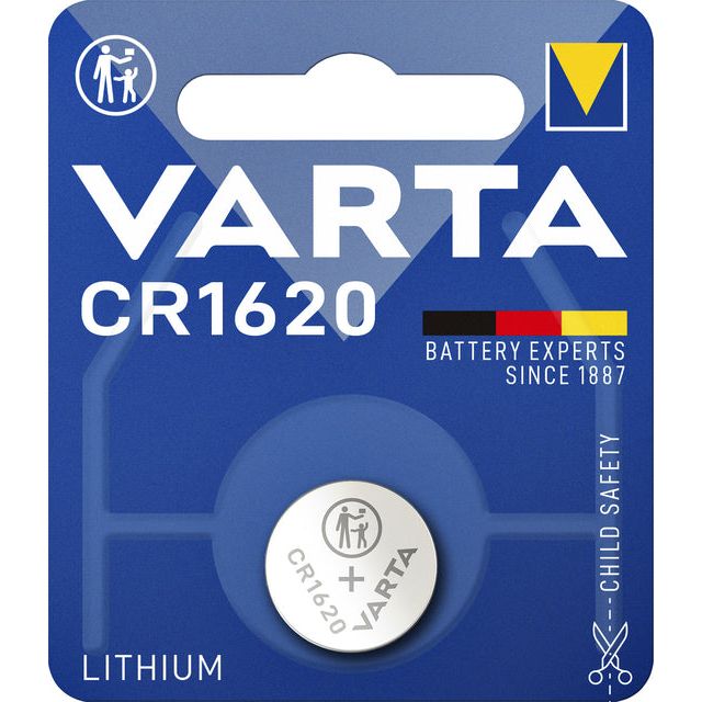 Varta - Batterij knoopcel CR1620 lithium blister à 1stuk | 10 stuks