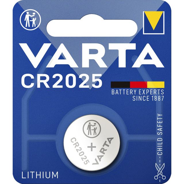 Varta - Batterij knoopcel CR2025 lithium blister à 1stuk