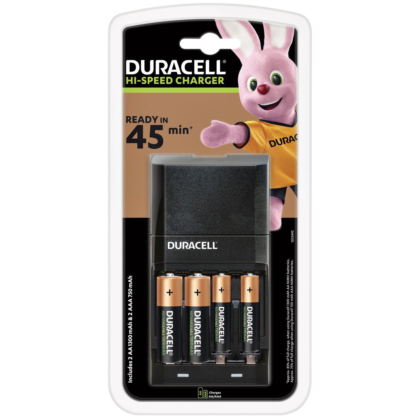 Duracell - Cargador de baterías cef27 + 2xaa +2xaaa | 3 piezas