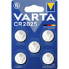 VARTA - Batterie CR2025 3V Lithium | Blister un 5 pièces