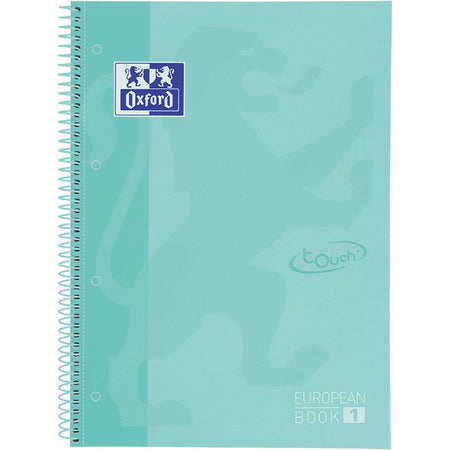 Oxford - Notebook Touch Peanbook A4+ linea 4 fori 80 fogli menta pastello