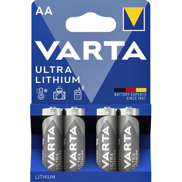 Varta - Batterij Ultra lithium 4xAA | 10 stuks