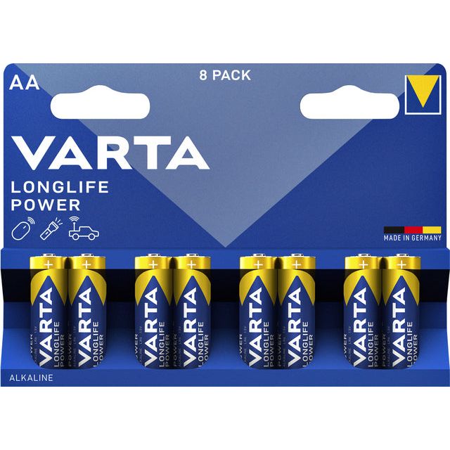 VARTA - Batterie AA Longlife Power | Blister une pièce à 8 ans | 20 morceaux