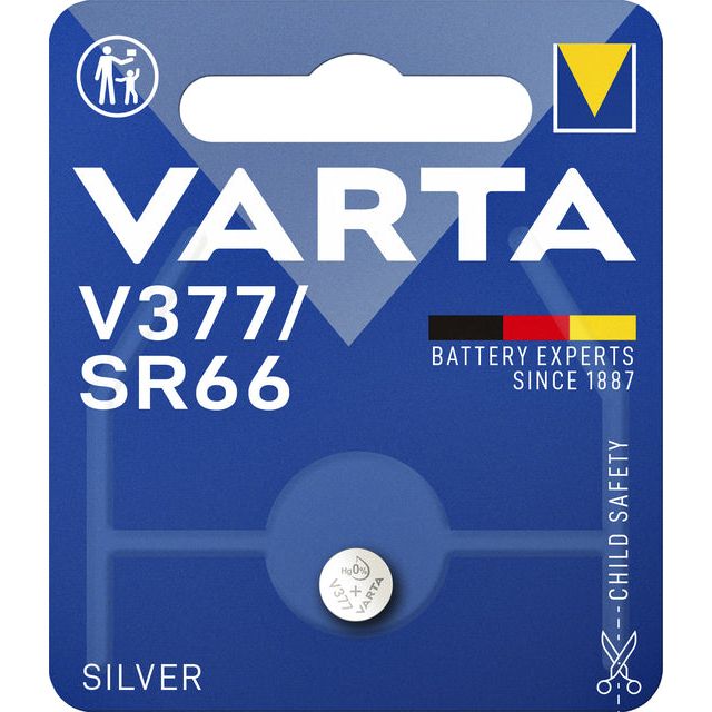 VARTA - Batter Button Cell V377 Watch | Blister une pièce 1 | 10 morceaux