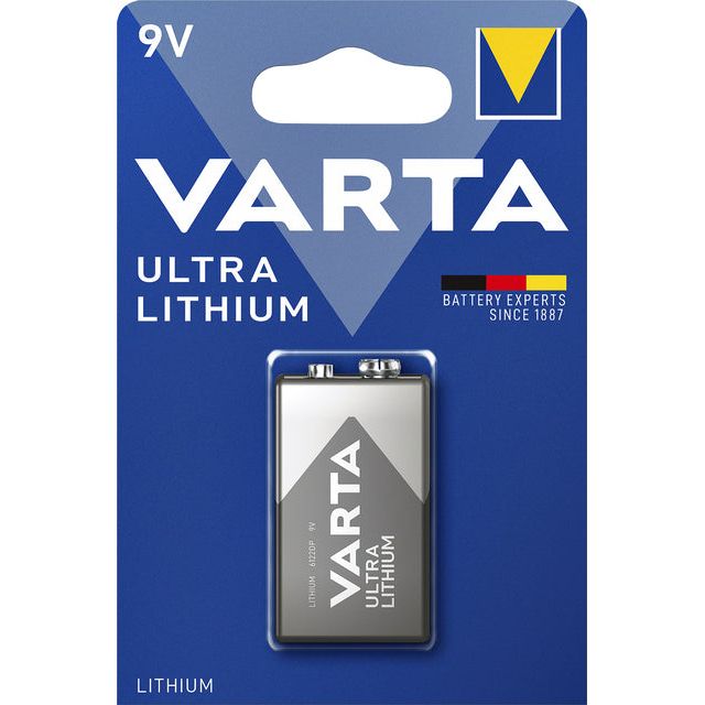 Varta - Batterie 9V Lithium Professional | Blasen Sie ein 1 Stück