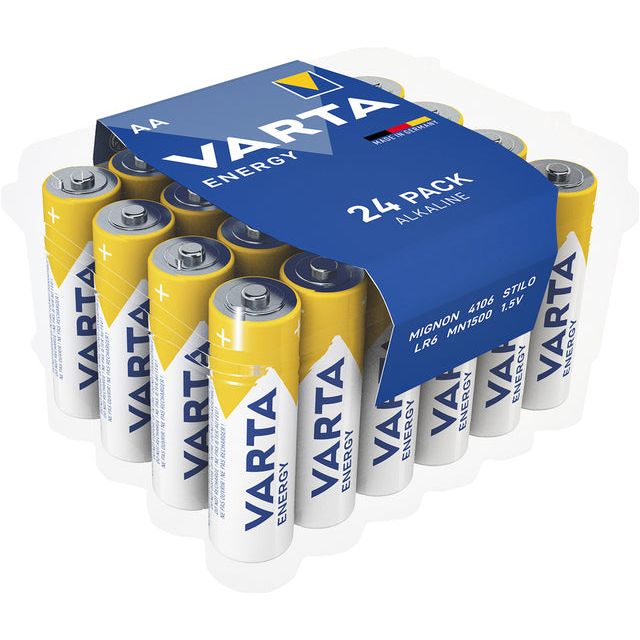 Varta - Batterie AA Energy 24 Pack | Blasen Sie ein 24 -Stück | 12 Stücke