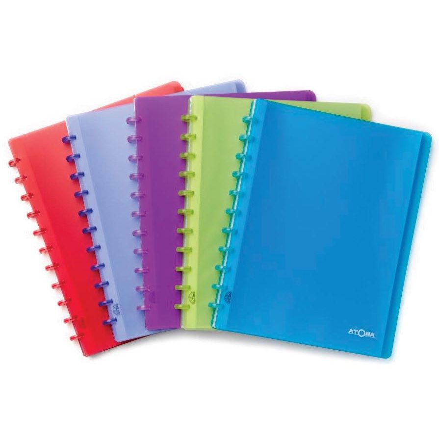 Atoma - album A4 PP 60 sachets transparents assortis