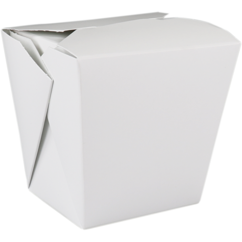 Fold-Pak - Bak | Karton + PE | 920ml | oosterse maaltijdbak | 86x67x108mm | wit | 450 stuks