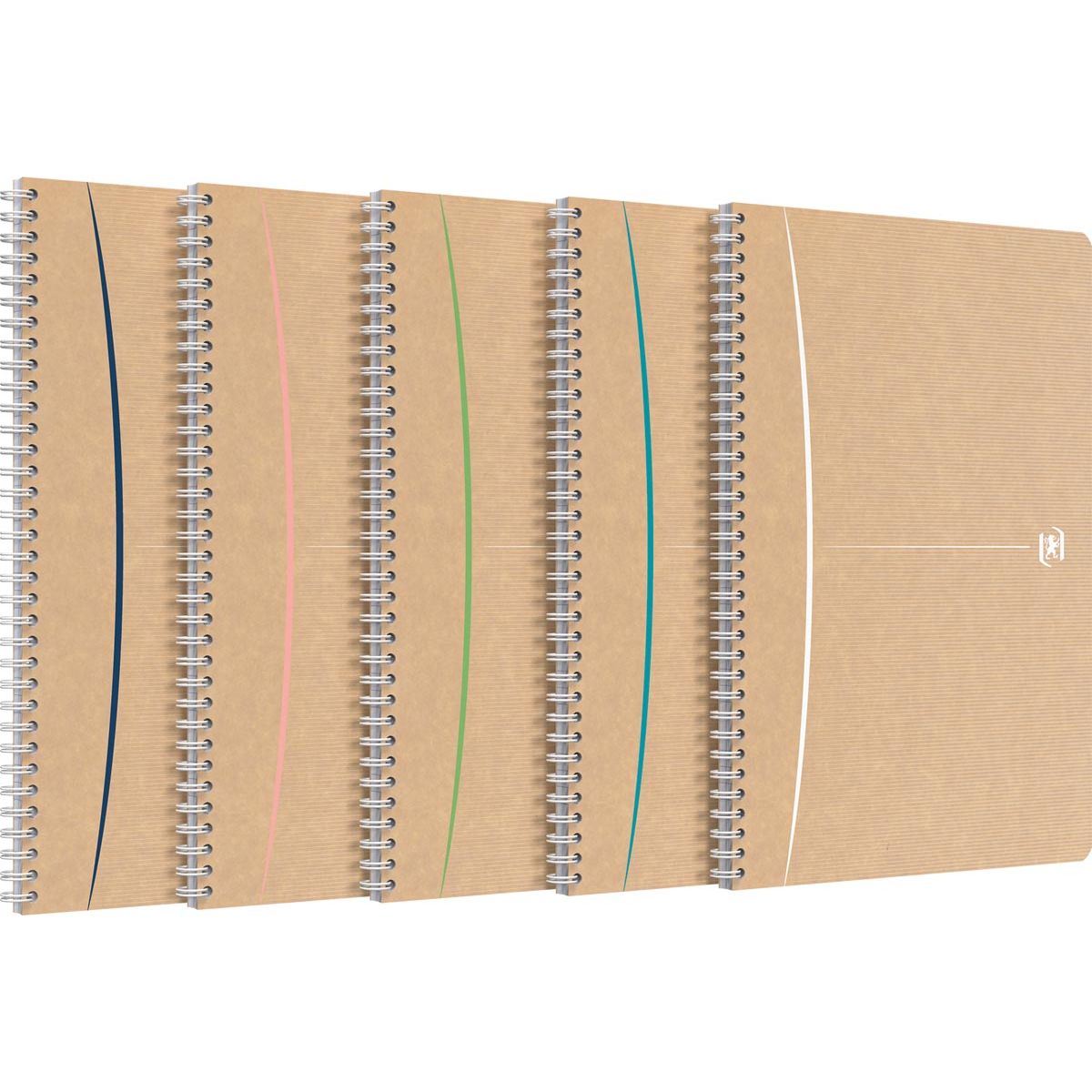 Oxford – Spiralnotizbuch, 180 Seiten, ft A4, kariert 5 mm, verschiedene Farben