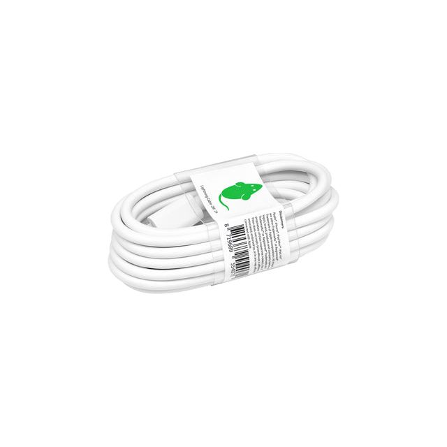 Green Mouse - Kabel USB Lightning-A 2 meter wit | 5 stuks