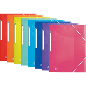 Oxford - Urban elasto folder, for ft A4, assorted transparent colours