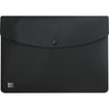 Oxford - Urban Dokumentenmappe mit Druckknopfverschluss, Größe A4, aus PP, schwarz