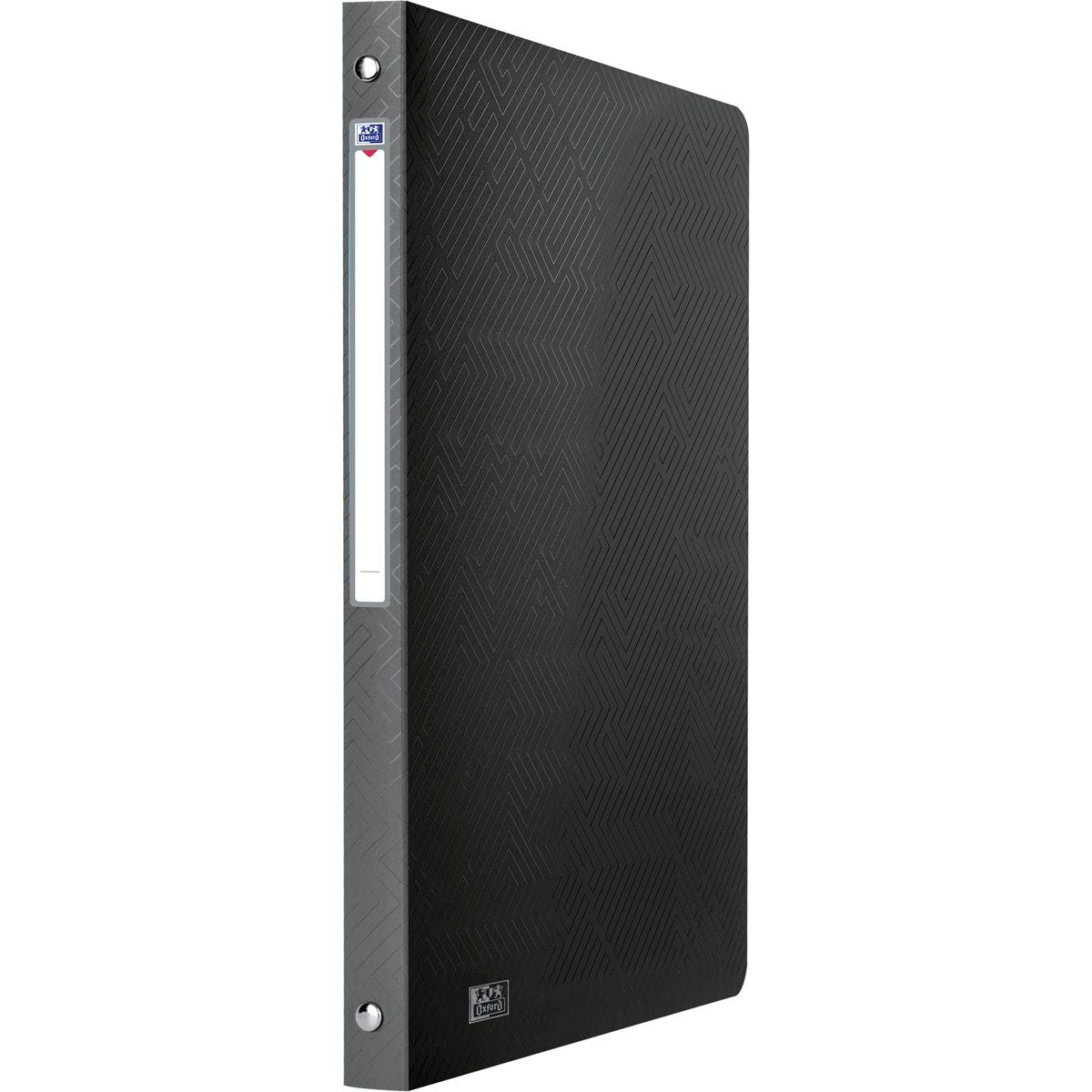 Oxford -  Urban ringmap, ft A4, uit PP, 4 O-ringen van 15 mm, rug van 2 cm, zwart