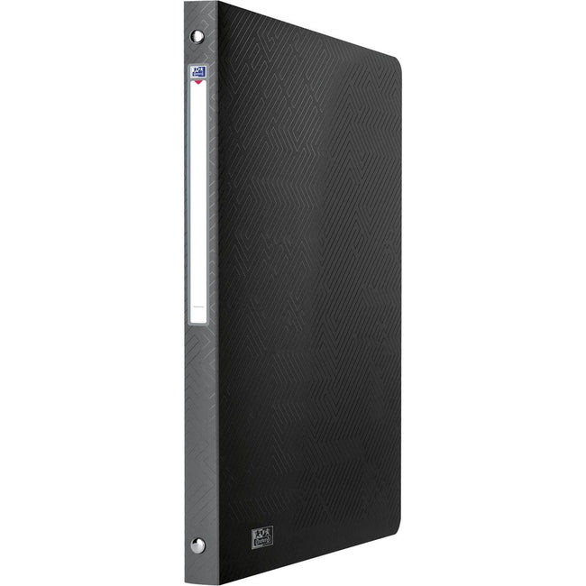 Oxford - Urban ring binder, ft A4, made of PP, 4 O-rings of 15 mm, spine of 2 cm, black