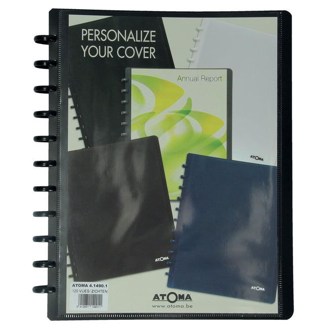Atoma - album, per ft A4, in PP, con 60 tasche, personalizzabile