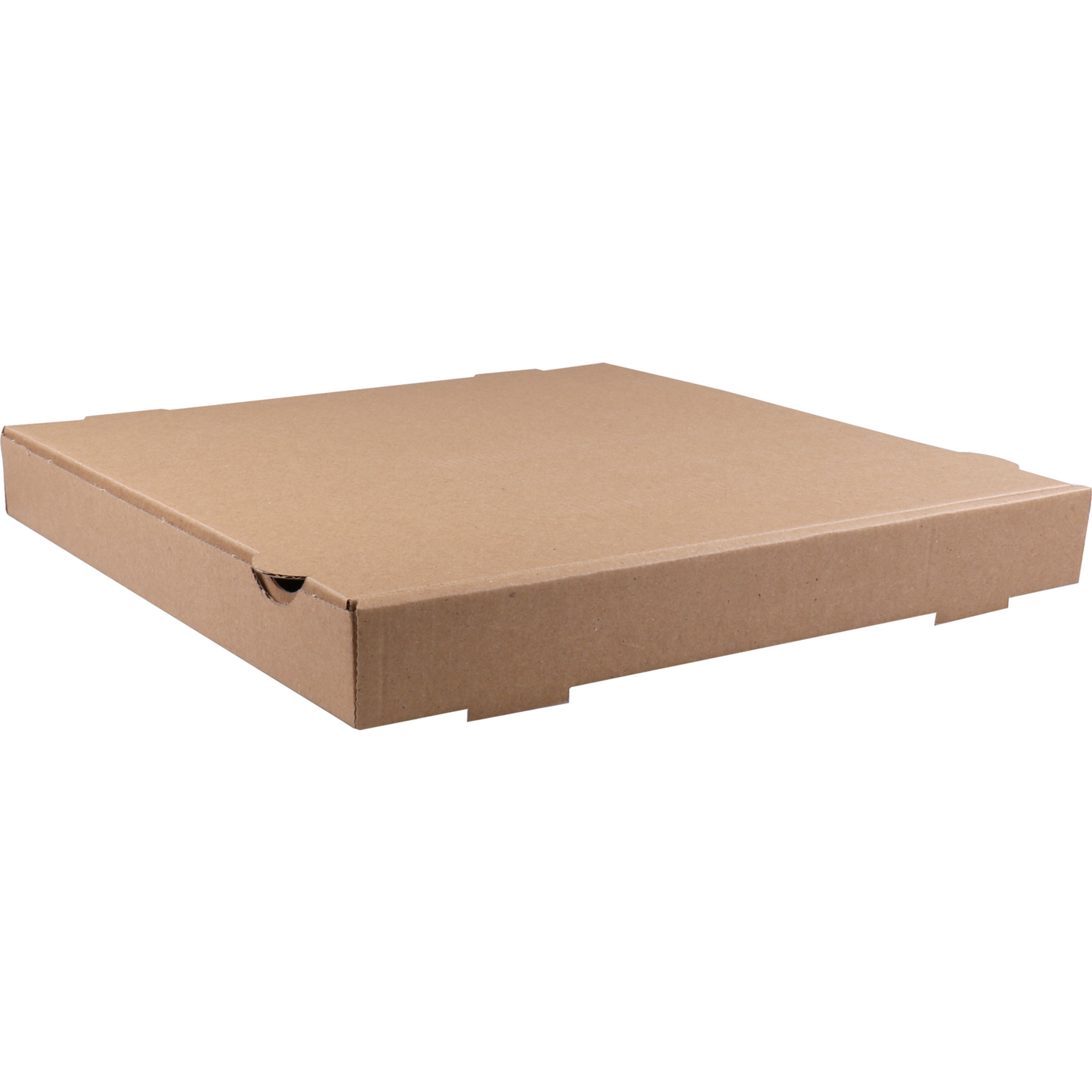 Klika - Pizza box | corrugated cardboard | 33x33x4cm | americano | brown | 100 pieces