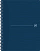 Oxford - Origin Spiralnotizbuch, ft A4+, 140 Seiten, kariert 5 mm, blau