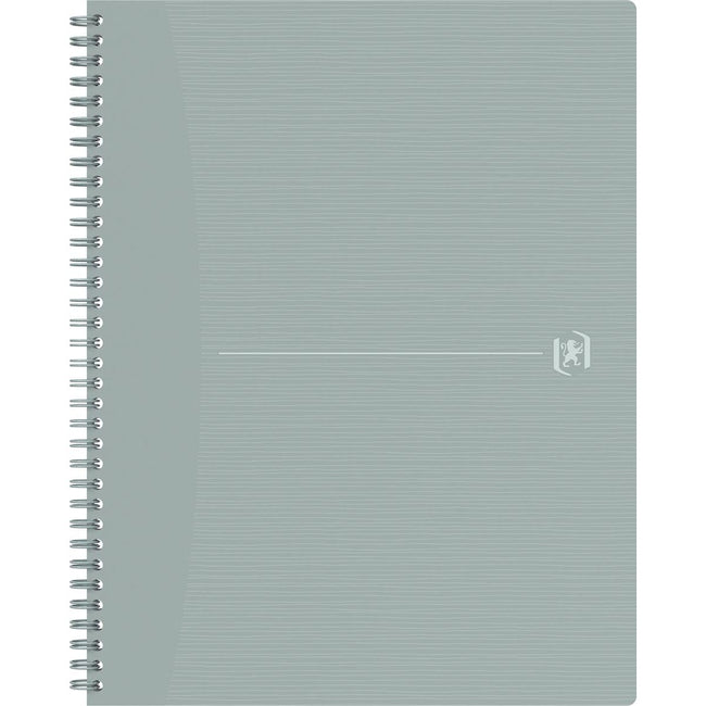 Oxford - Cuaderno de espiral Origin, ft A4+, 140 páginas, cuadriculado 5 mm, gris