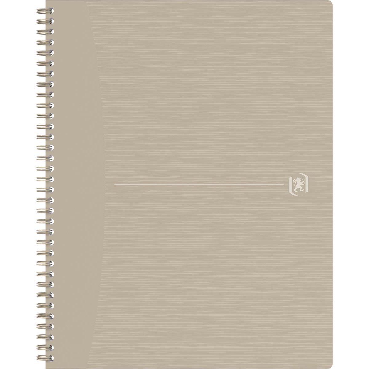 Oxford - Origin Spiralnotizbuch, ft A4+, 140 Seiten, kariert 5 mm, Sand