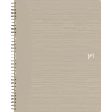 Oxford - Quaderno a spirale Origin, ft A4+, 140 pagine, a quadretti 5 mm, sabbia