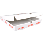 Klika - Pizza Box | Golfkarton | 36x36x4,5 cm | Americano | Weiß | 100 Stück