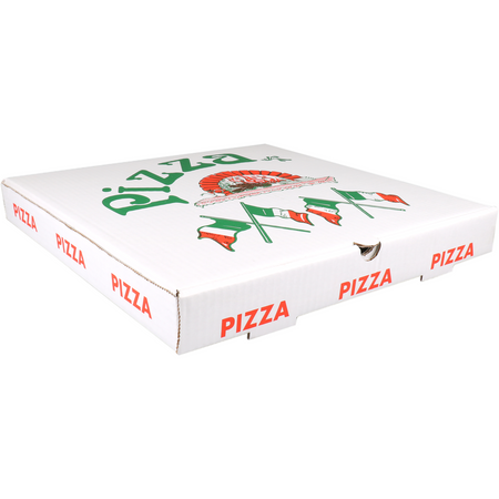 Klika -  Pizzadoos | golfkarton | 36x36x4.5cm | americano | wit | 100 stuks