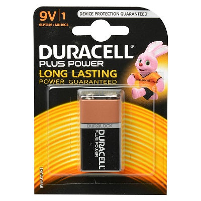 Duracell - Plus de batterie de blocs d'alimentation 1 x 9v