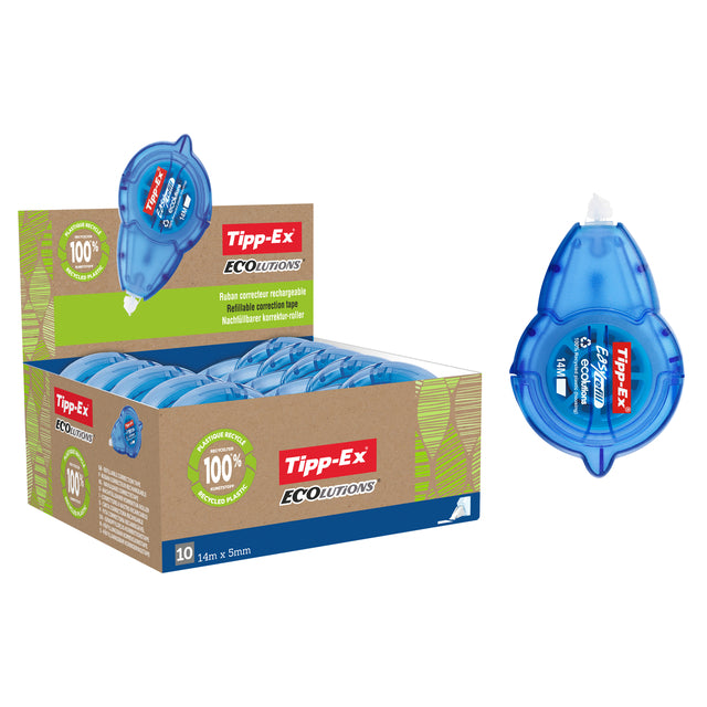 TIPP -EX - Correction Moller Easy Rebill Ecolutions 5mm | 1 pièce | 10 morceaux