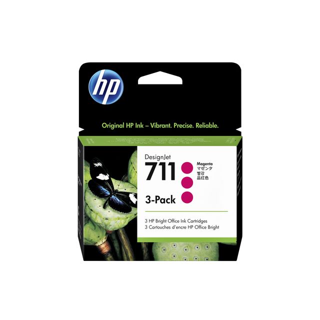HP -  711 magenta DesignJet inktcartridges, 29 ml, 3-pack