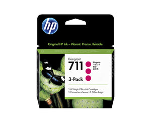 HP -  711 magenta DesignJet inktcartridges, 29 ml, 3-pack